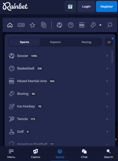 Rainbet Sports Betting South Africa